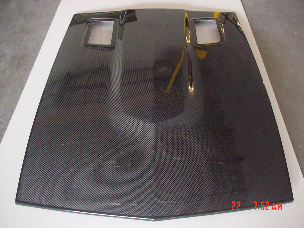 K020515C DATSUN S30 240Z,260Z,280Z HOOD CARBON, NO CLEAR