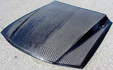 K018815C FORD MUSTANG 1994-1998 HOOD CARBON