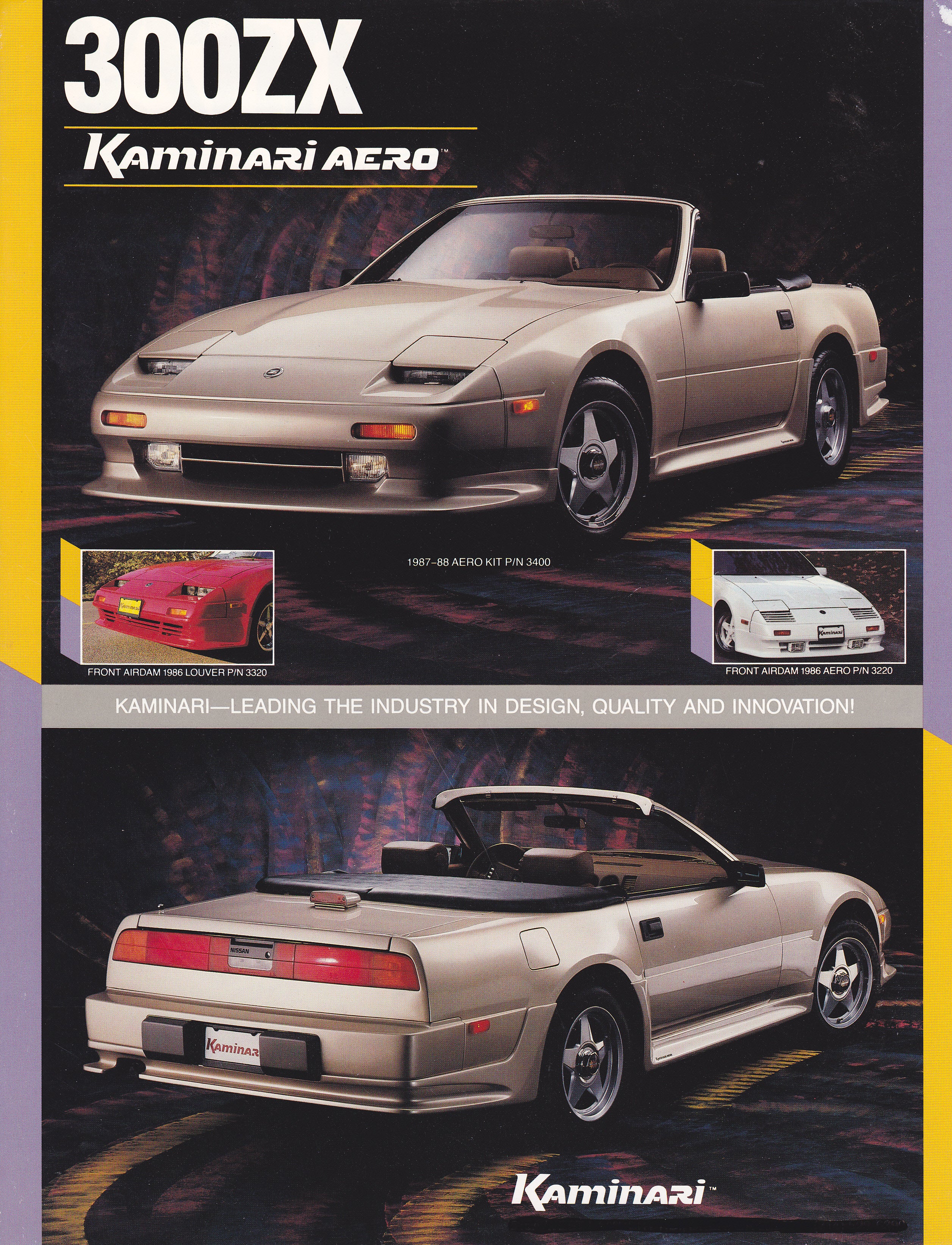 KA30301 NISSAN 300ZX Z31 1986 2PC LIP KIT FRP | Kaminari